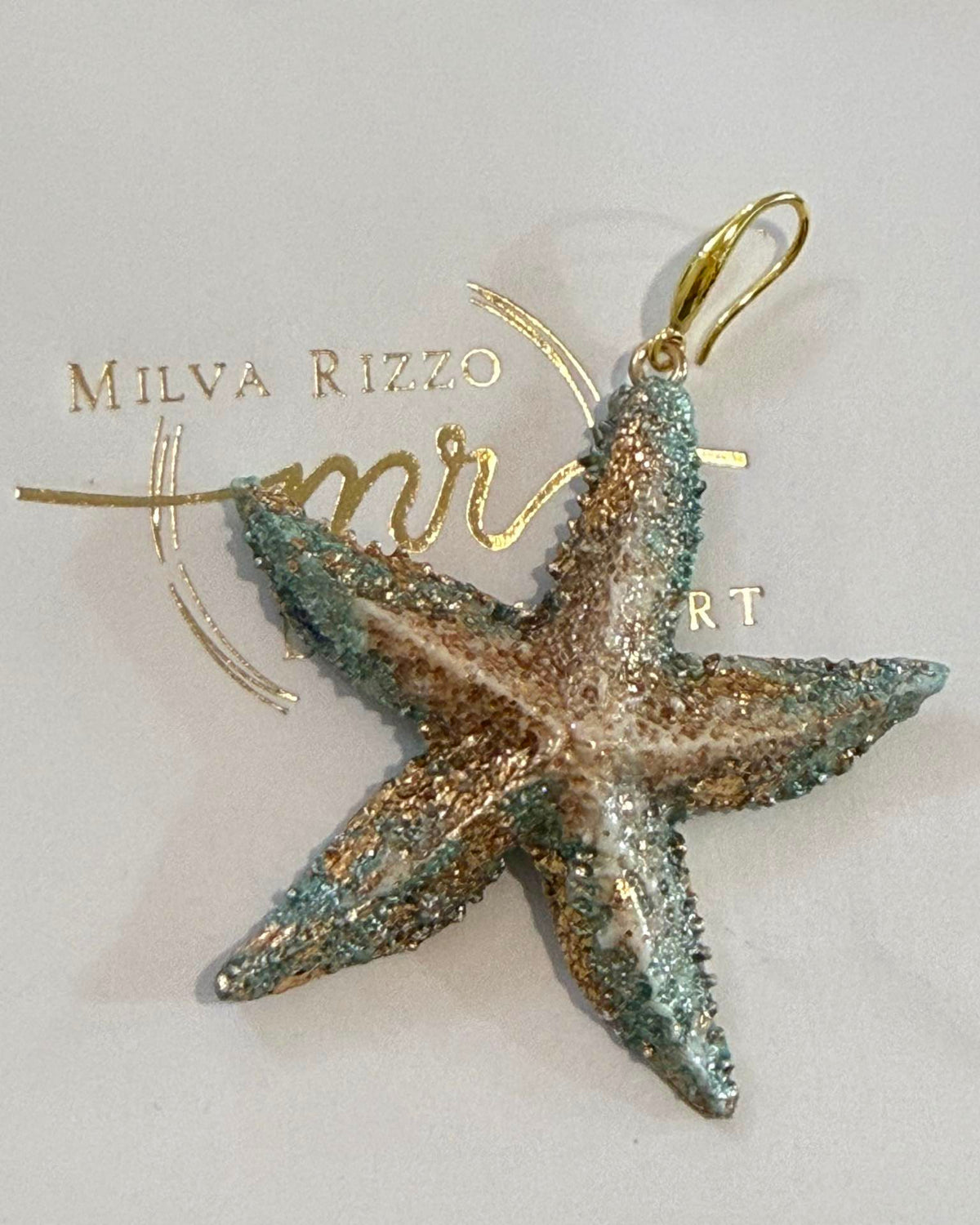 Orecchini boho donna, parure originale pezzo unico, OCEAN QUEEN – Stella marina, gioielli per donna, orecchini made in Italy