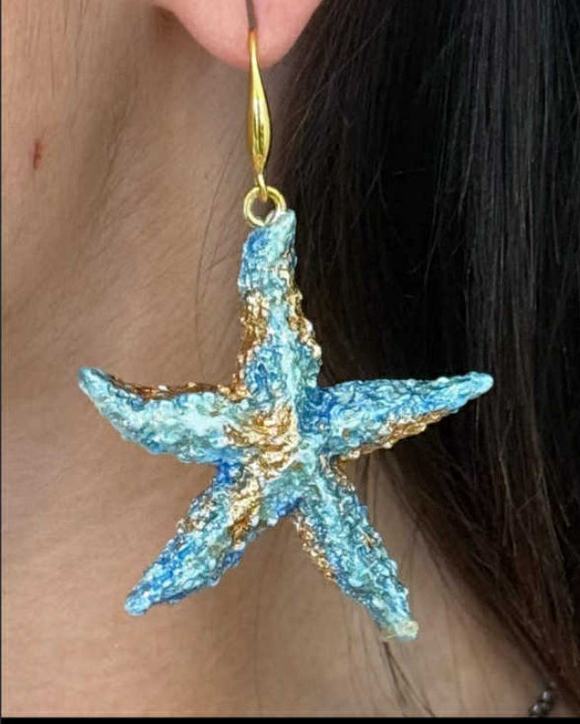 Orecchini boho, fatto a mano, SEA CHARM Collezione Stelle del mare, gioielli per donna, orecchini made in Italy