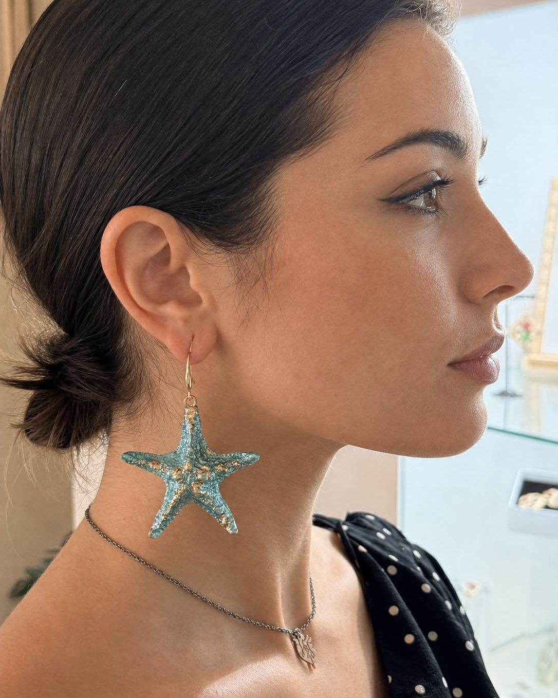 Orecchini boho, fatto a mano, SEA CHARM Collezione Stelle del mare, gioielli per donna, orecchini made in Italy