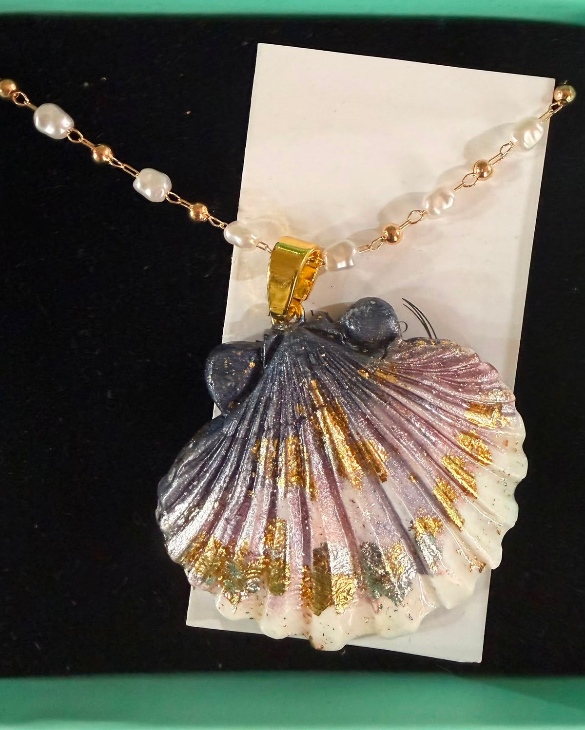 Collana fatto a mano, originale pezzo unico, VENUS SHELL – La Conchiglia di Venere, gioielli per donna, orecchini made in Italy